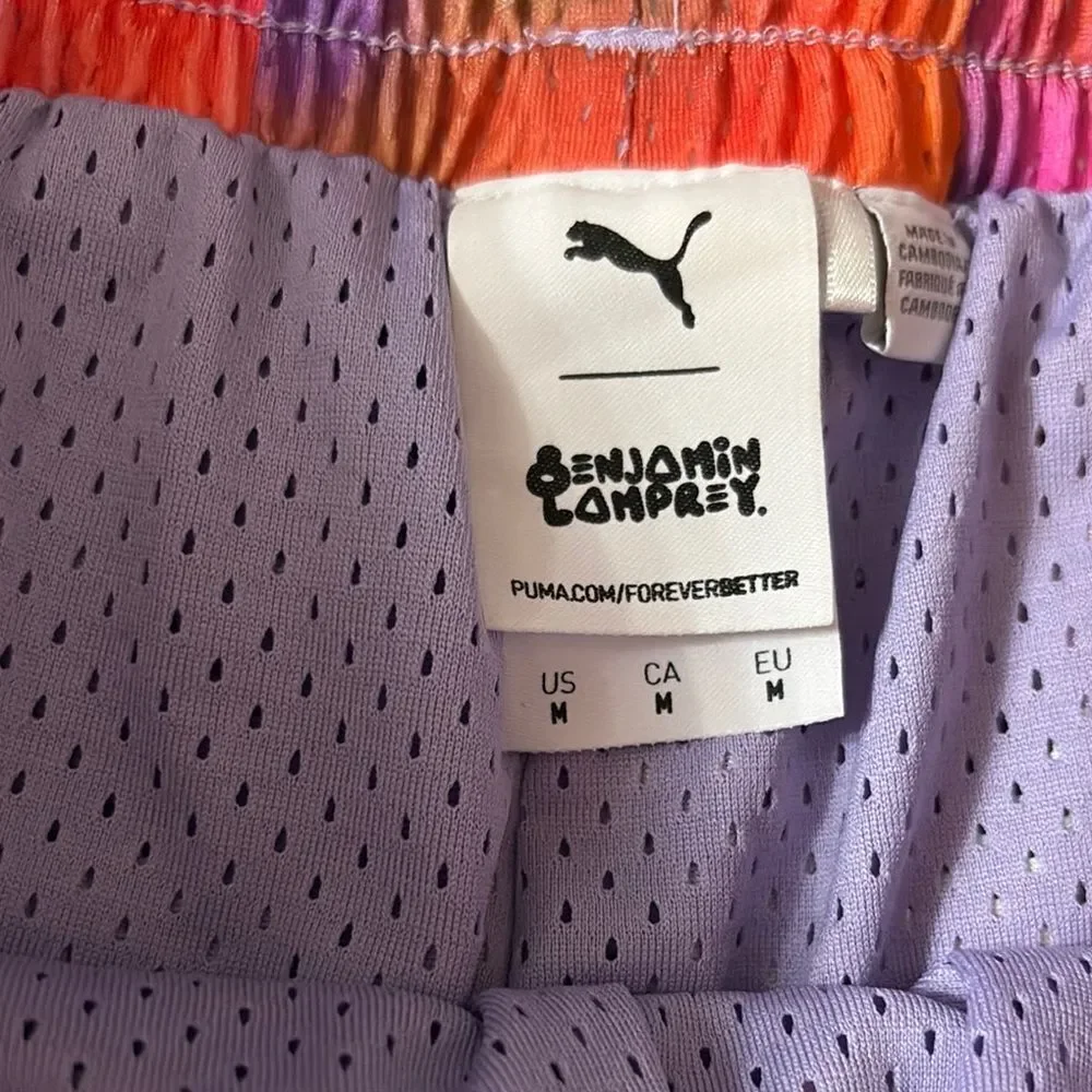 NWOT PUMA Art Series Benjamin X AOP Athletic Shorts Size Medium